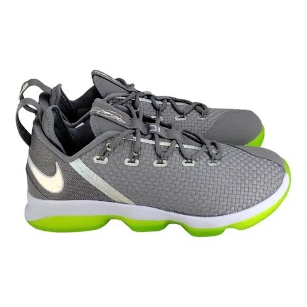 Nike LeBron XIV Low Dunkman Dust Silver‎ Basketball Shoes Mens 9.5 NWOT Nike LeBron XIV Low Dunkman Dust Silver‎ Basketball Shoes  main image 4